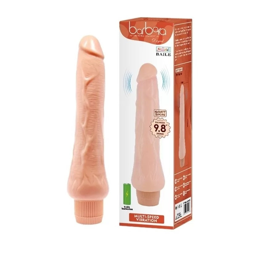 Realistic Barbara Dryad Soft Skin Dildo Vibrator 25 cm Δευτερεύουσα εικόνα προϊόντος