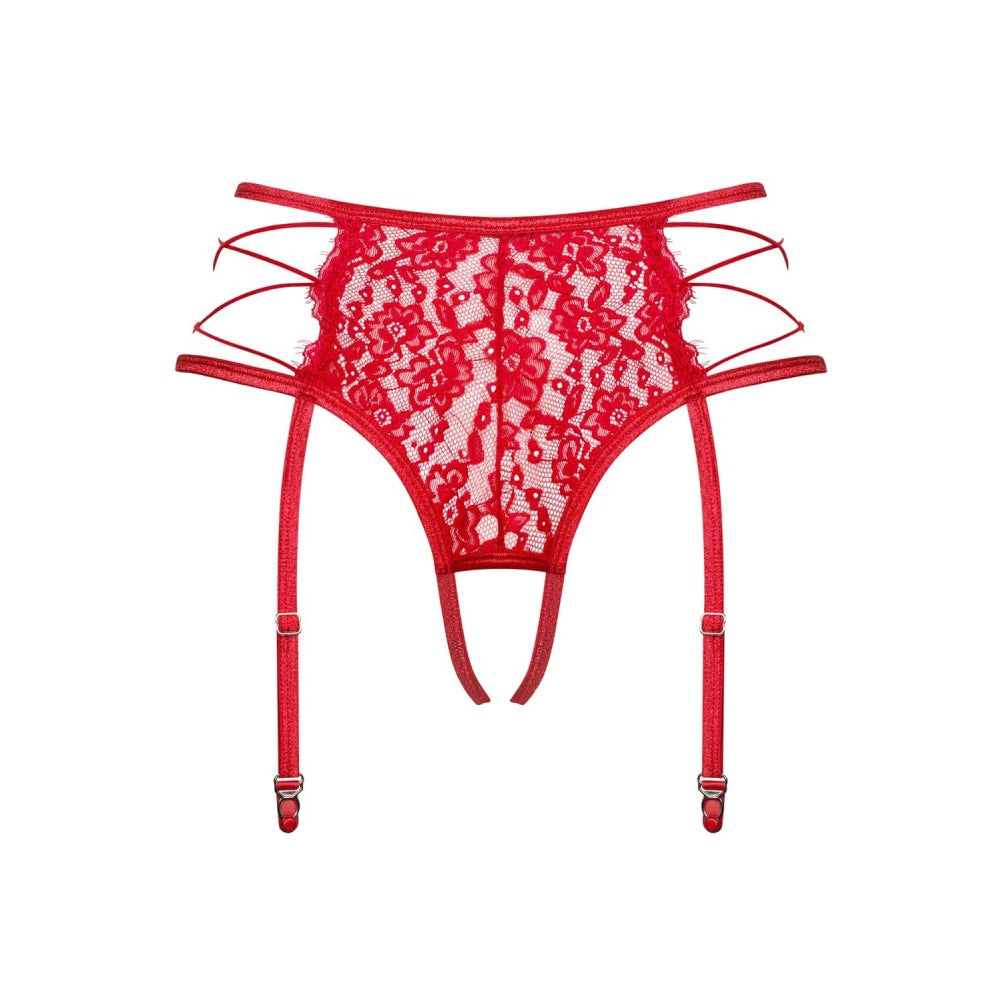 Obsessive Rediosa Spicy Crotchless Garter Belt