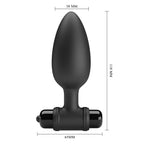 Pretty Love Vibra Butt Plug II Black - image 2