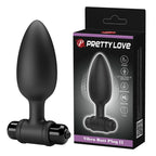 Pretty Love Vibra Butt Plug II Black