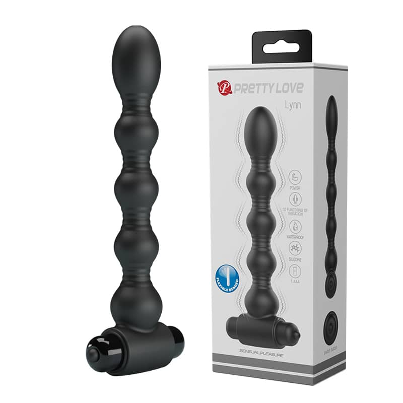 Pretty Love Lynn vibrating smooth Anal beads 18 cm