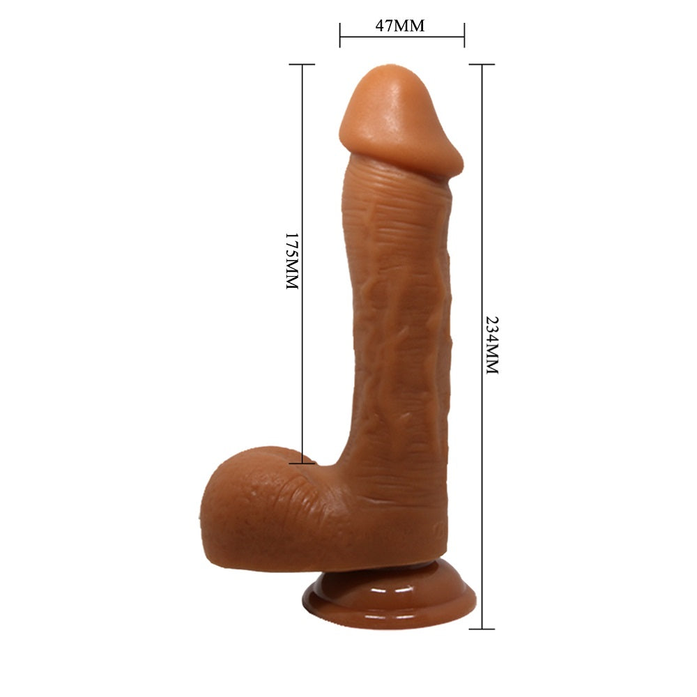 Beautiful Johnson Realistic Dildo and Balls with Suction 23.4 x 4.7 cm Δευτερεύουσα εικόνα προϊόντος