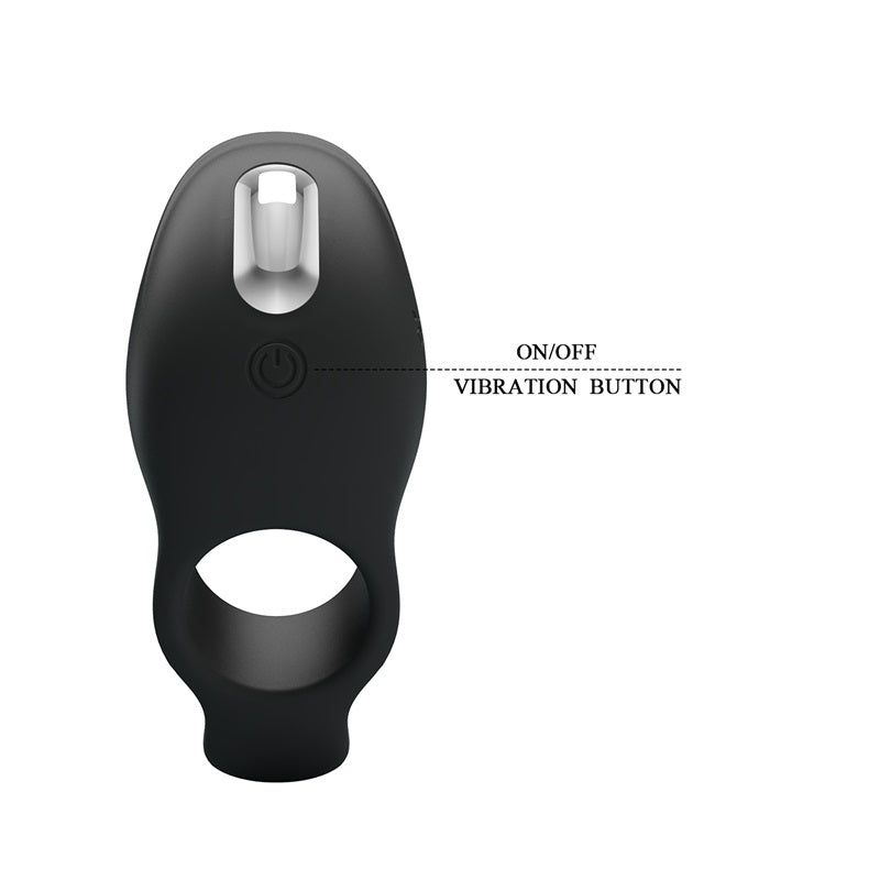 Pretty Love rechargeable silicone vibrating penis ring and sleeve