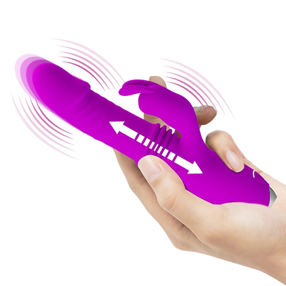 Pretty Love Dorothy Thrusting Rabbit Vibrator Purple - image 2