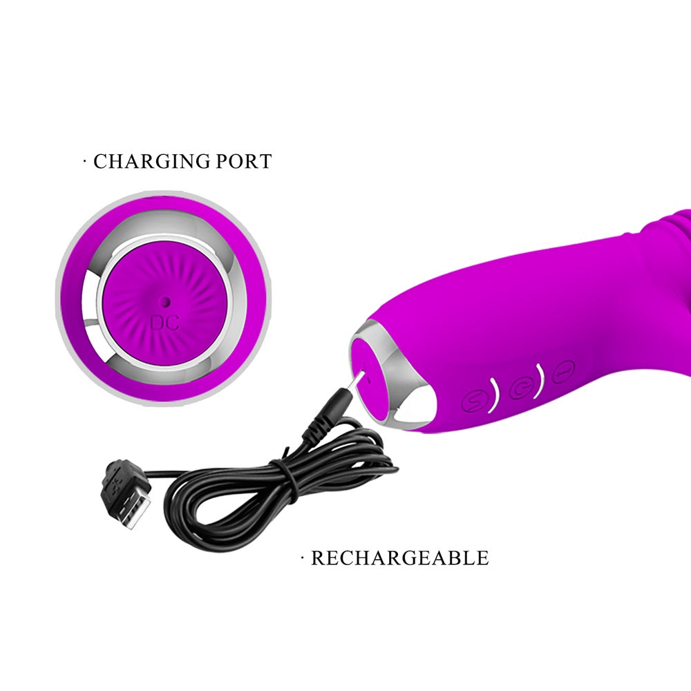 Pretty Love Dorothy Thrusting Rabbit Vibrator Purple