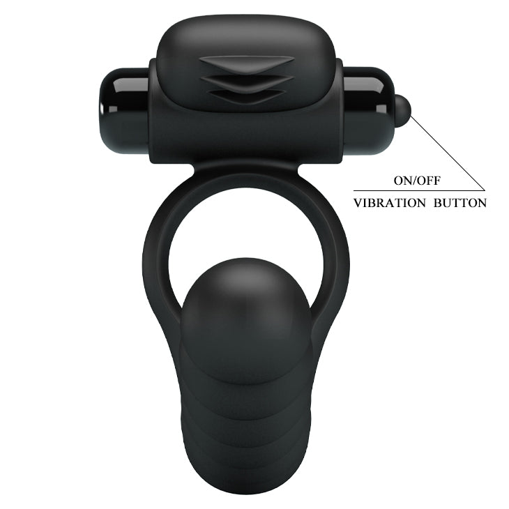 Pretty Love Hercules Double Penetration Vibrating Cock Ring
