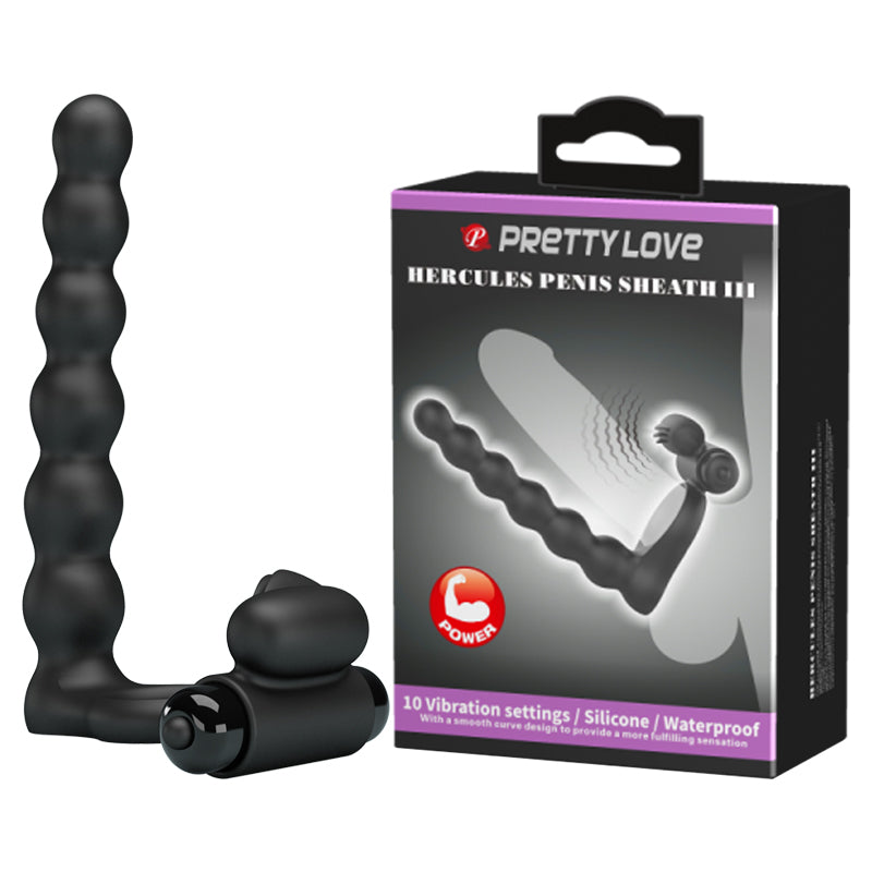 Pretty Love Hercules Double Penetration Vibrating Cock Ring