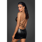 Noir Handmade Mini Powerwetlook dress with lace-up back - image 2