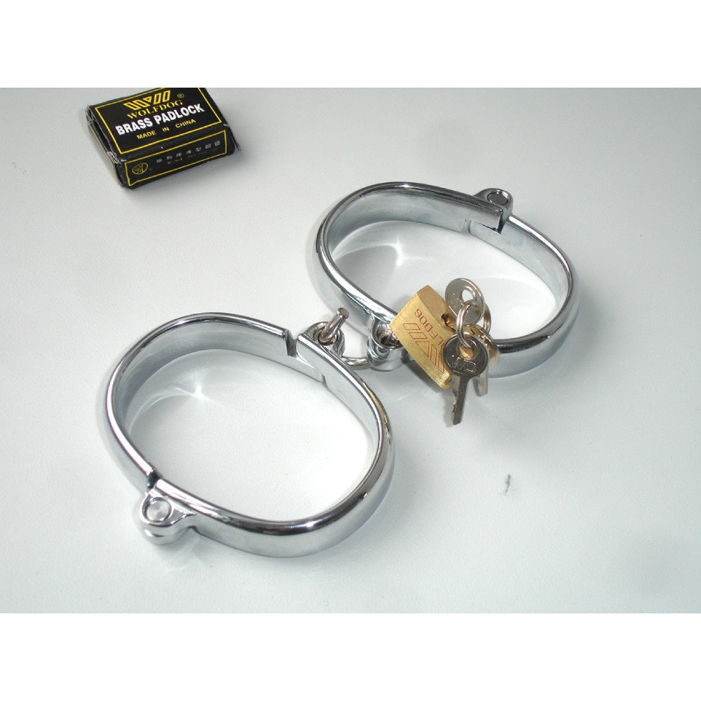 Naughty Toys Metal Handcuffs without Lock Δευτερεύουσα εικόνα προϊόντος