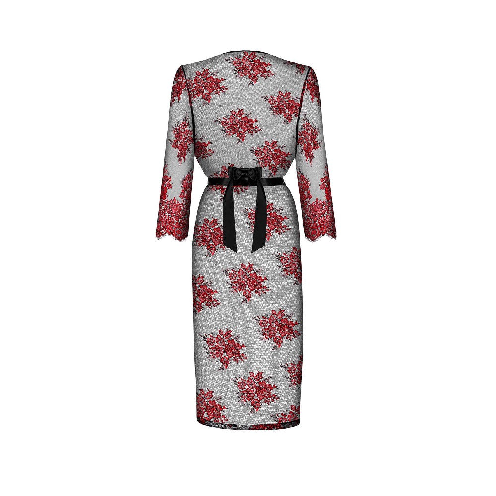 Obsessive Redessia Red Lacy Kimono - image 4