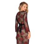 Obsessive Redessia Red Lacy Kimono - image 3