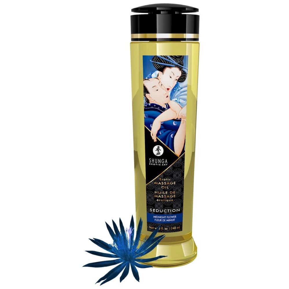 Shunga Seduction Midnight Flower Massage Oil 240ml