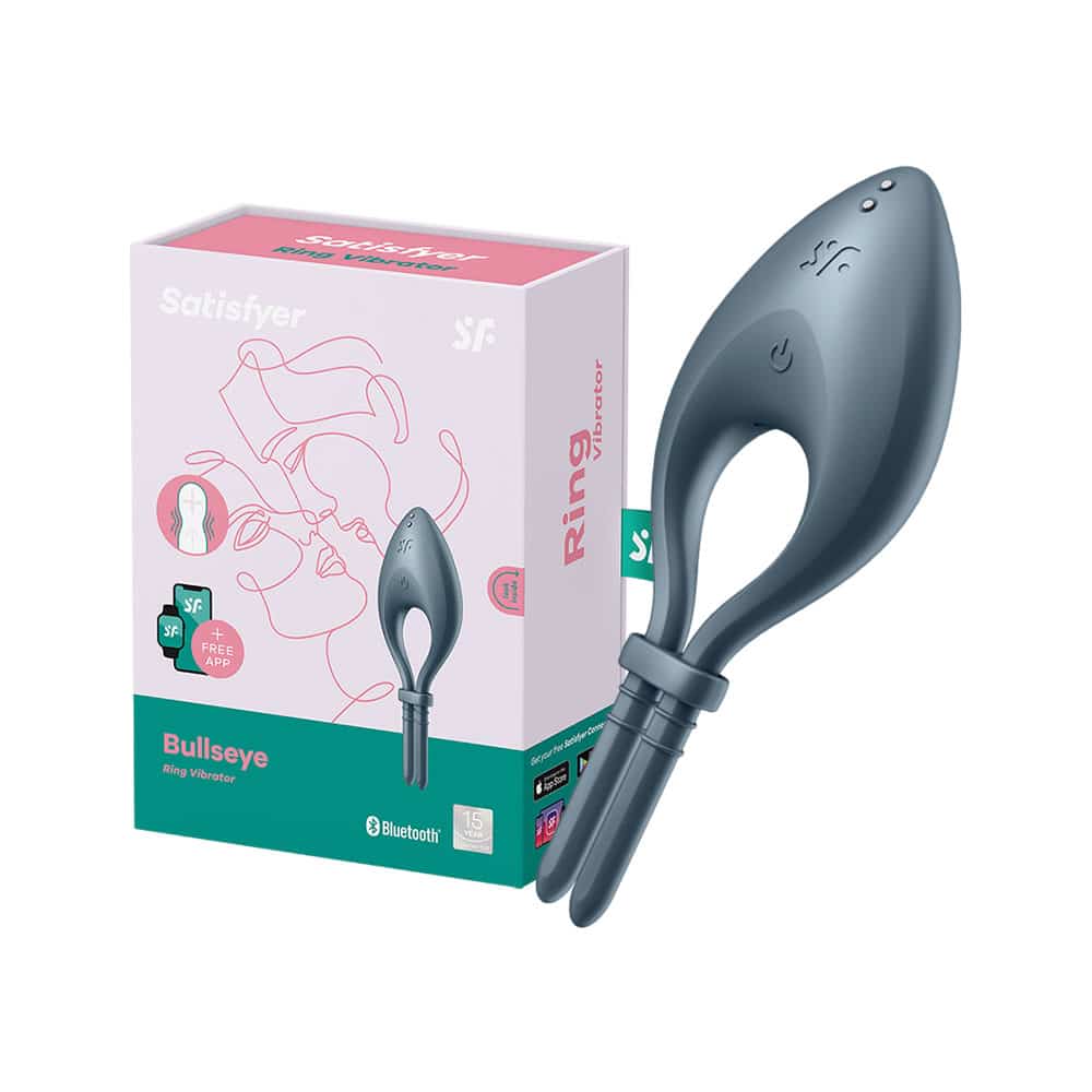 Satisfyer Bullseye Penis ring Vibrator GREY