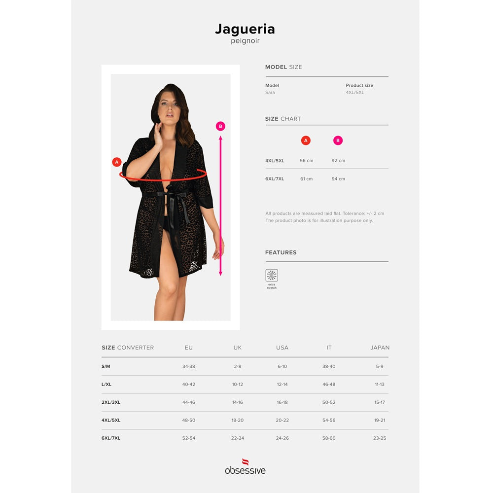 Obsessive Plus Size Jagueria Kimono