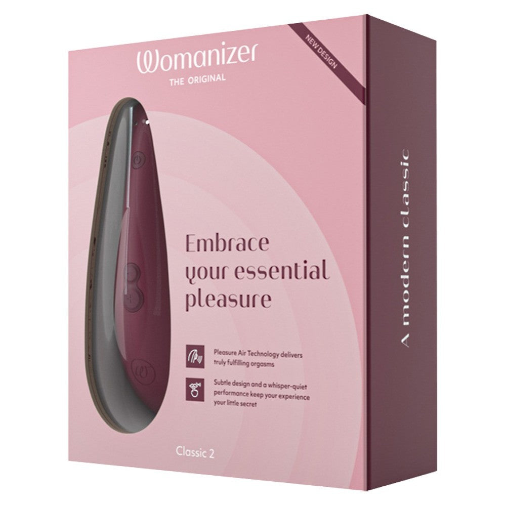 Womanizer Classic 2 Clitoral Sucking Vibrator Red - image 2