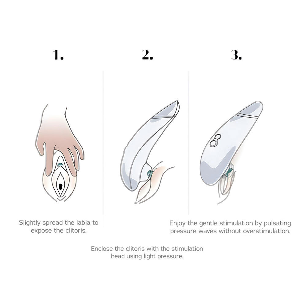 Womanizer Premium 2 Clitoral Stimulator Grey Κύρια εικόνα προϊόντος