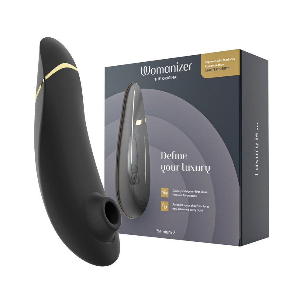 Womanizer Premium 2 Clitoral Stimulator Black