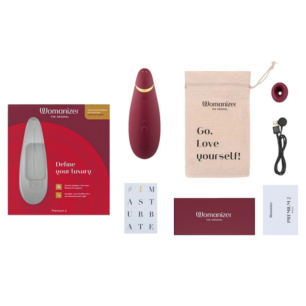 Womanizer Premium 2 Clitoral Stimulator Red - image 8