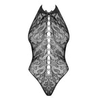 Obsessive Sensual Fishnet Teddy Black