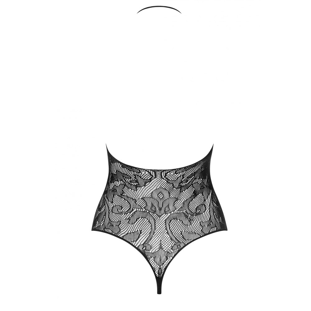Obsessive Sensual Fishnet Teddy Black