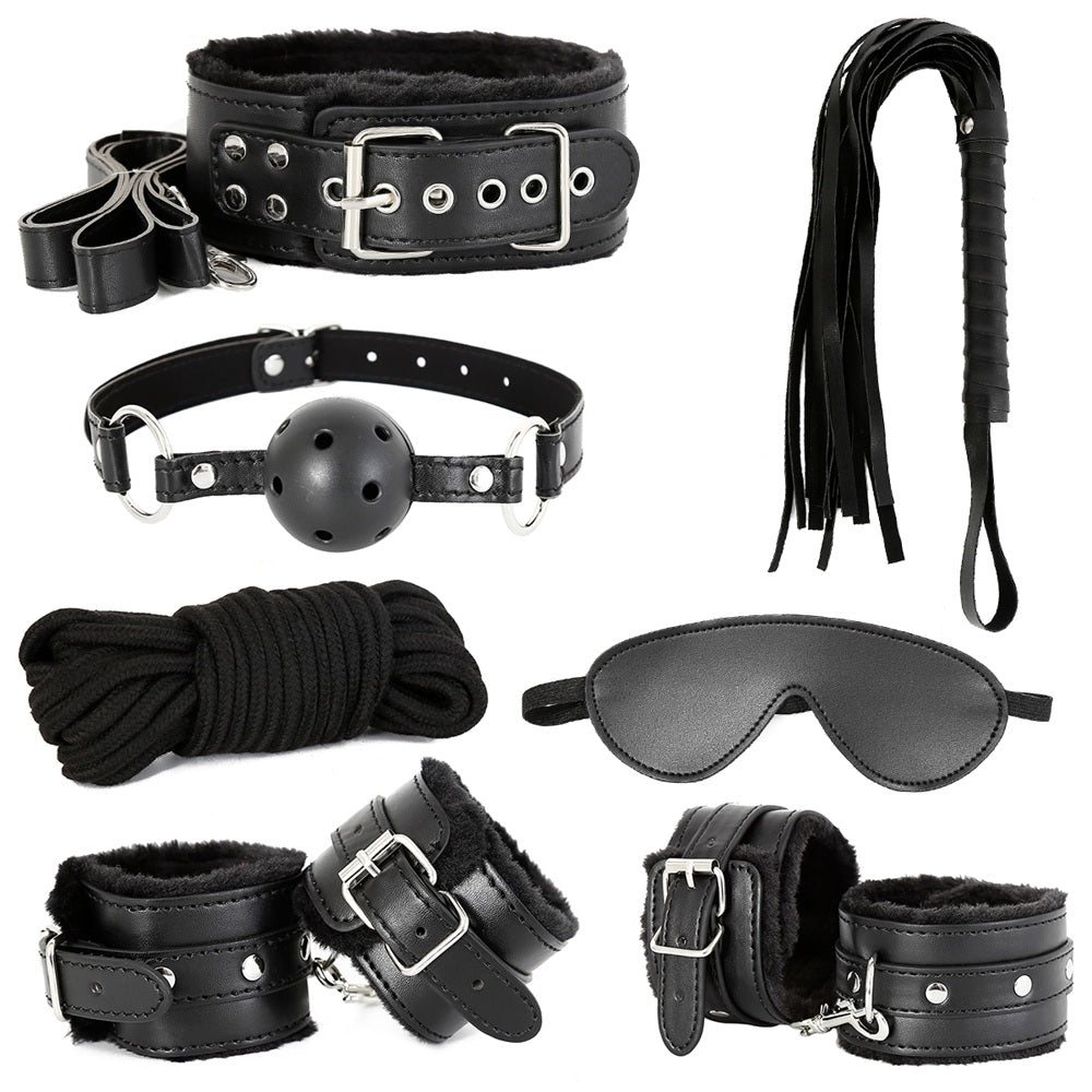 TOYBOX Midnight Seduction Black BDSM set 7 accessories - image 2