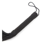 Naughty Toys Black Rope Spanking flogger whip 50 cm - image 5