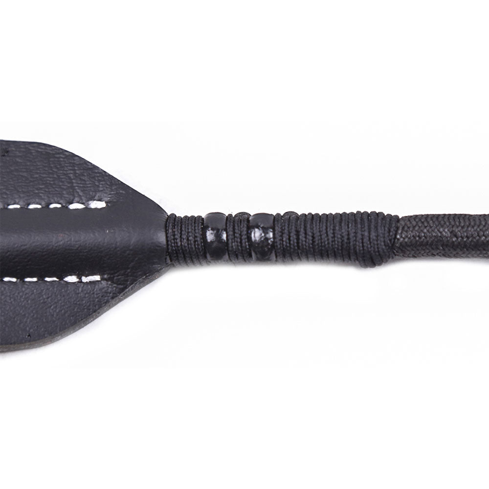 Naughty Toys Round Head Leather Bondage Riding Crop 35 cm - image 4