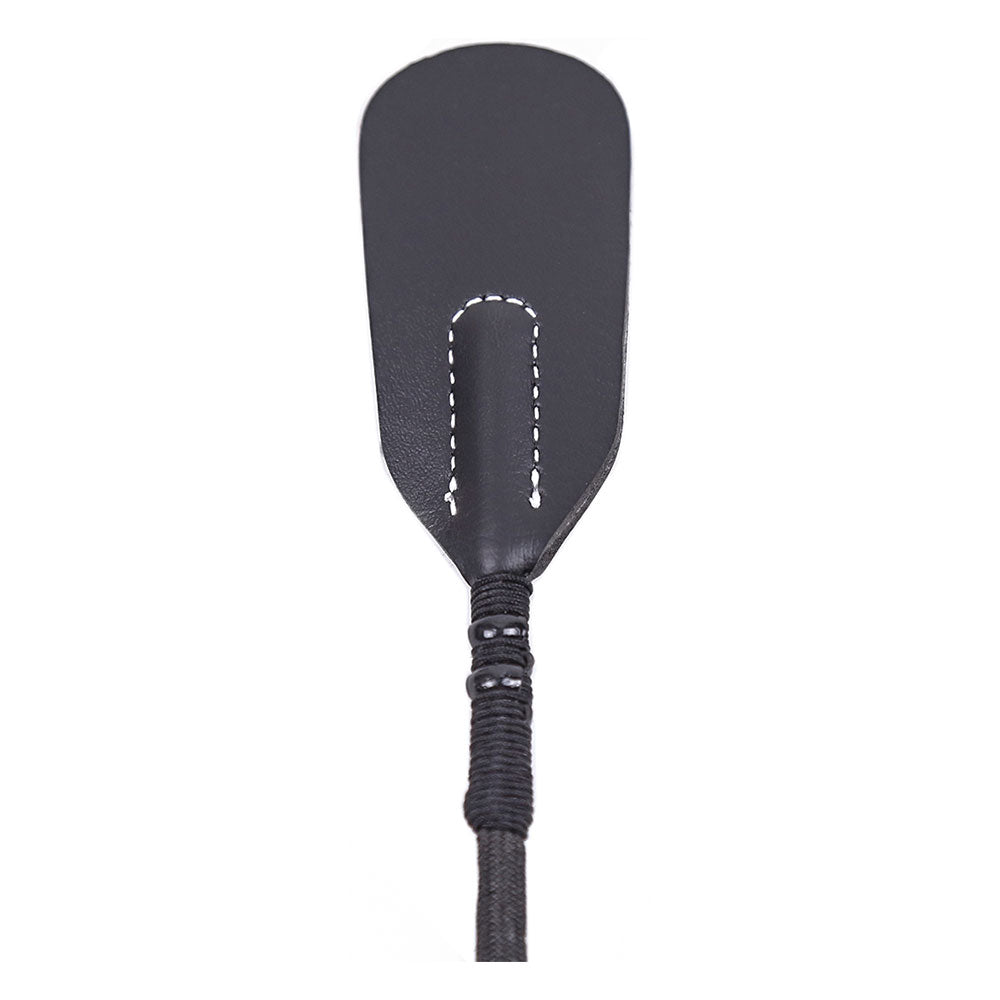 Naughty Toys Round Head Leather Bondage Riding Crop 35 cm - image 5