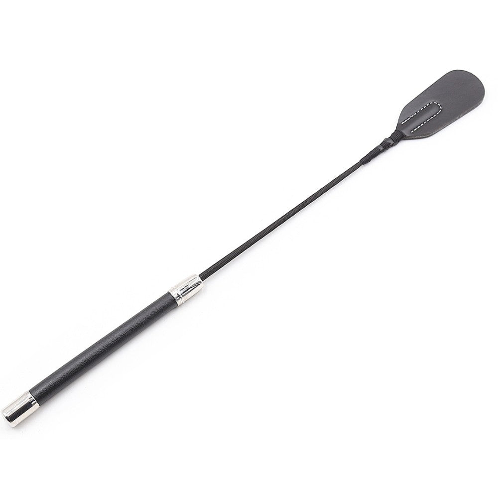 Naughty Toys Round Head Leather Bondage Riding Crop 45 cm - image 3