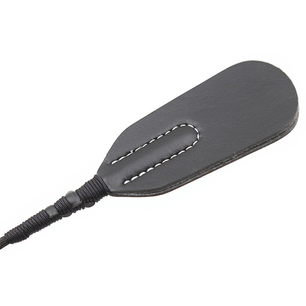 Naughty Toys Round Head Leather Bondage Riding Crop 45 cm - image 4