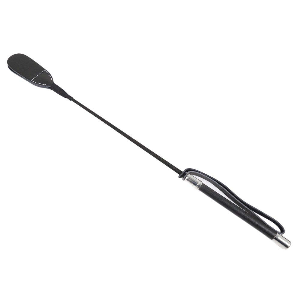 Naughty Toys Long Round Head Leather Bondage Riding Crop 65 cm - image 5