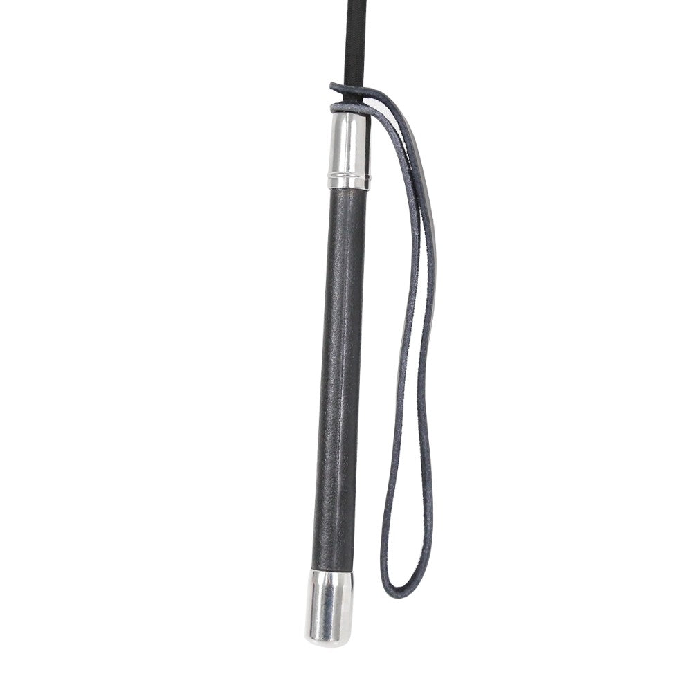 Naughty Toys Long Round Head Leather Bondage Riding Crop 65 cm - image 7