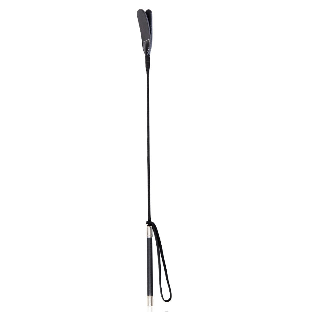 Naughty Toys Long Round Head Leather Bondage Riding Crop 65 cm - image 8