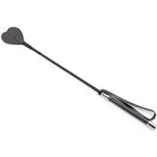 Naughty Toys Black heart shape bdsm crop 60 cm - image 8