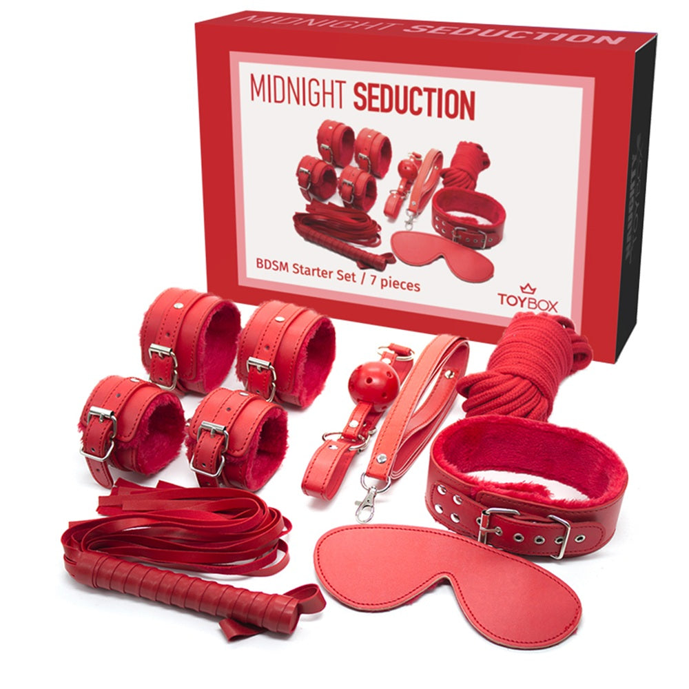 TOYBOX Midnight Seduction Red BDSM set 7 accessories Κύρια εικόνα προϊόντος
