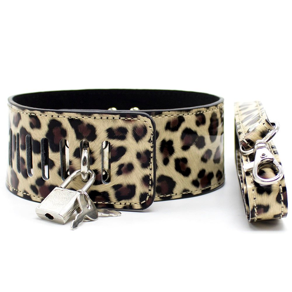 Leopard Master and Slave Bondage set with 8 toys - image 2