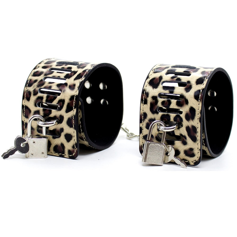 Leopard Master and Slave Bondage set with 8 toys - image 5