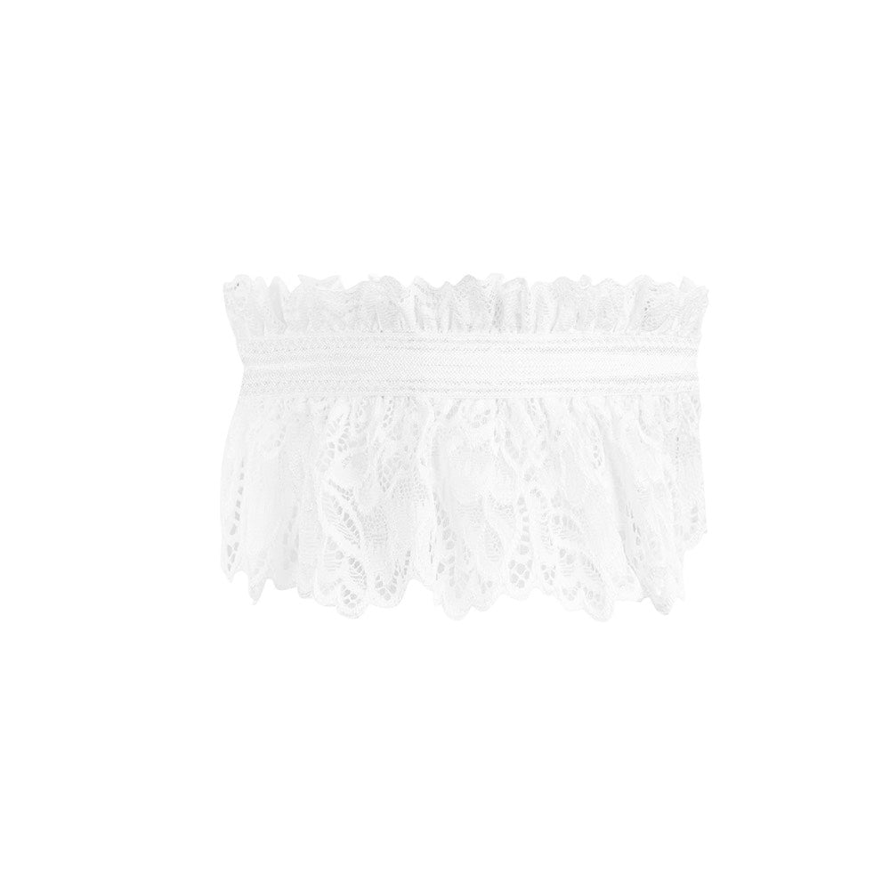 Obsessive Amor Blanco Lacy Garter White