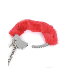 Naughty Toys Red Furry Ankle and or Wrist Cuffs - image 3