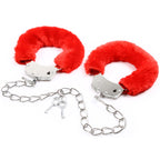 Naughty Toys Red Furry Ankle and or Wrist Cuffs - image 6