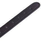 Adjustable leather neck collar choker with metal spikes - image 3