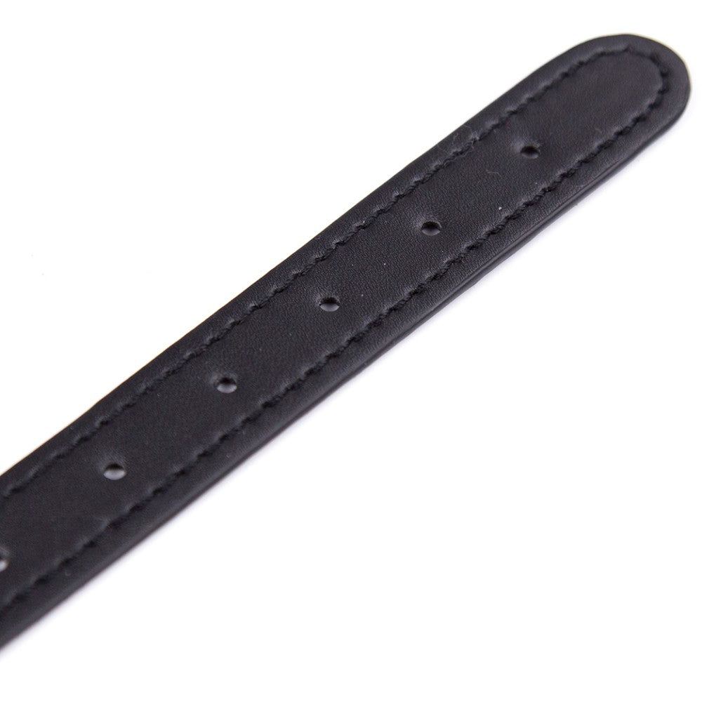 Adjustable leather neck collar choker with metal spikes - image 3