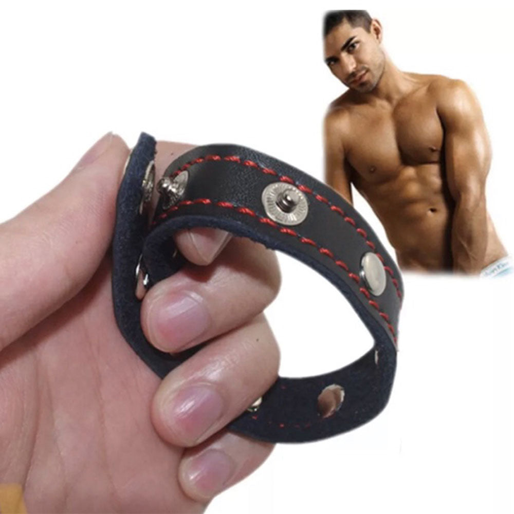 Naughty Toys Adjustable Leather Cock Ring - image 7
