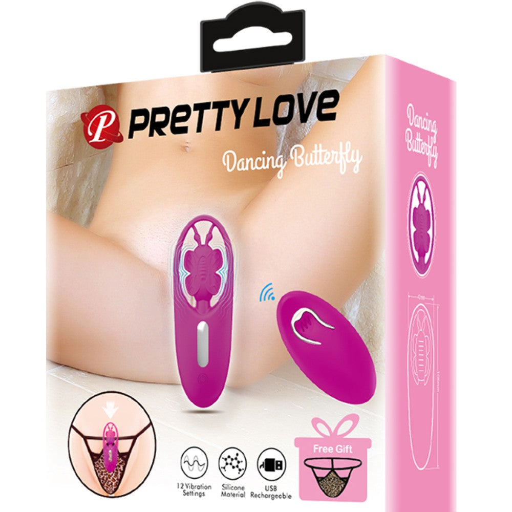 Pretty Love Dancing Butterfly G-string lay-on remote controlled vibrator Κύρια εικόνα προϊόντος