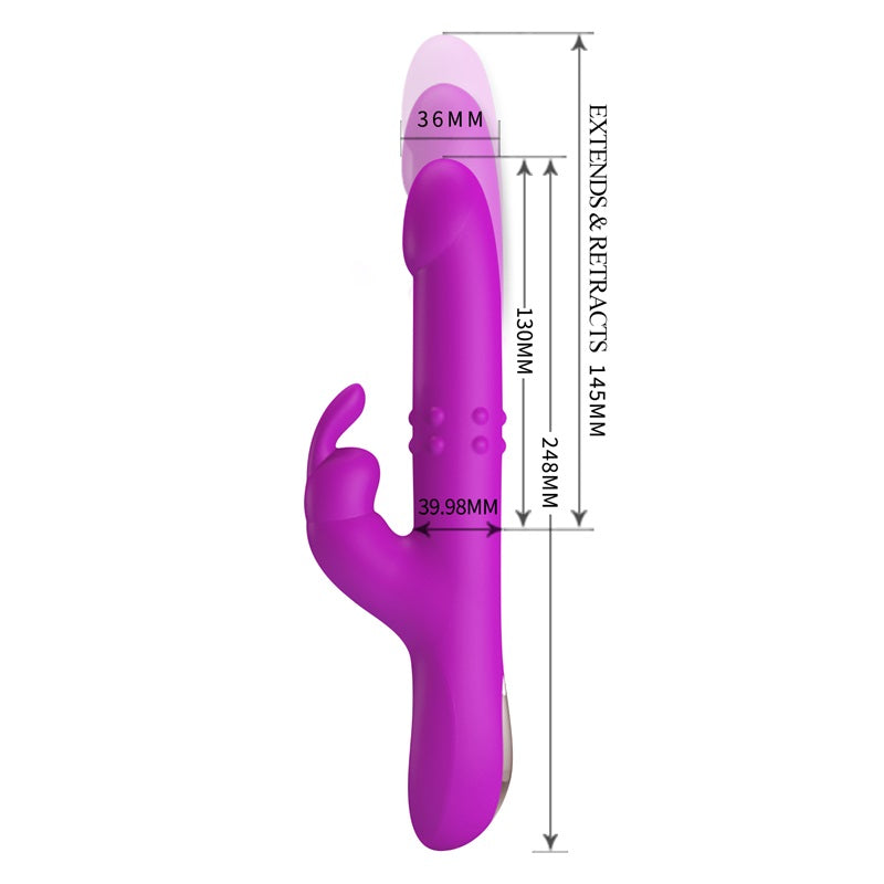 PRETTY Love Reese thrusting and rotating Rabbit purple vibrator - image 2