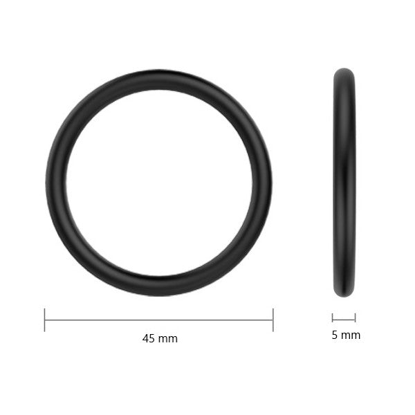 Medium stretchy silicone penis ring Ø 4.5 cm - image 2