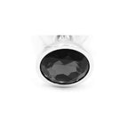 Jeweled Metal Butt Plug MEDIUM BLACK 8 cm - image 5