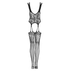 Plus Size Obsessive Sensual Floral Bodystocking