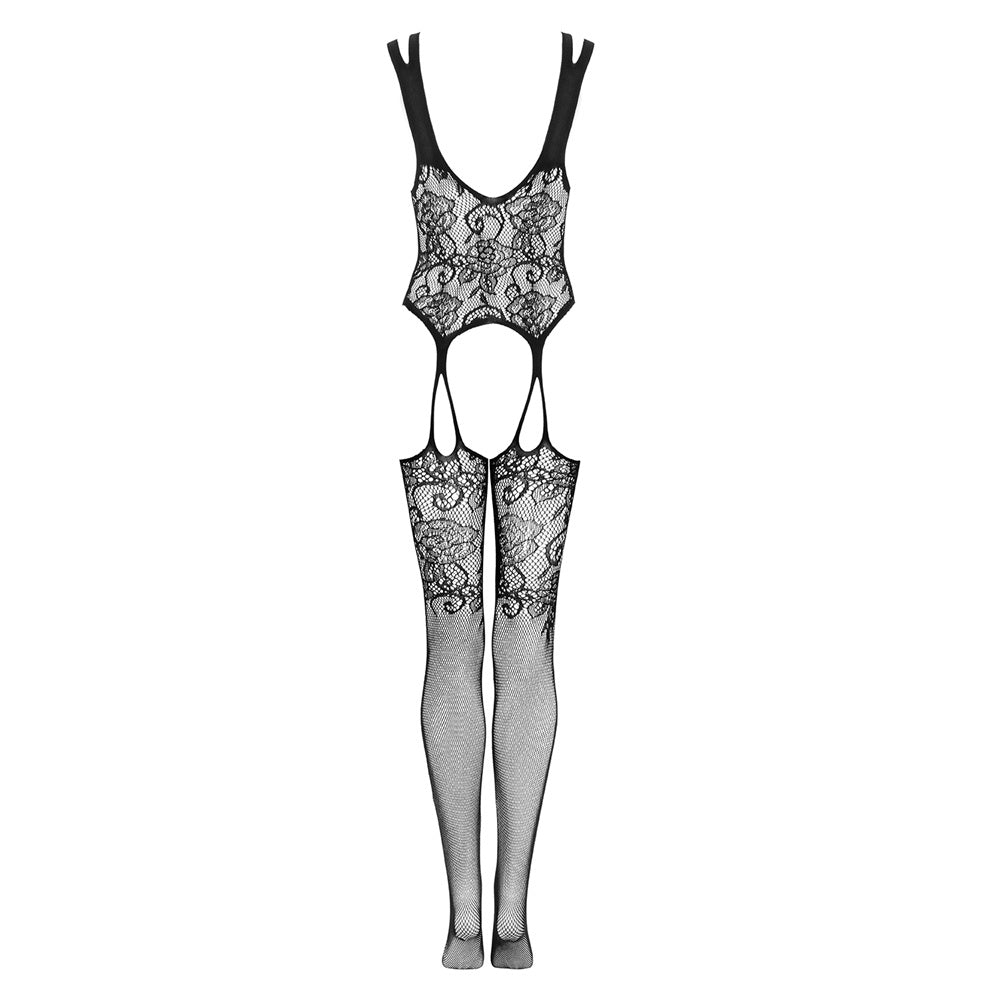 Plus Size Obsessive Sensual Floral Bodystocking