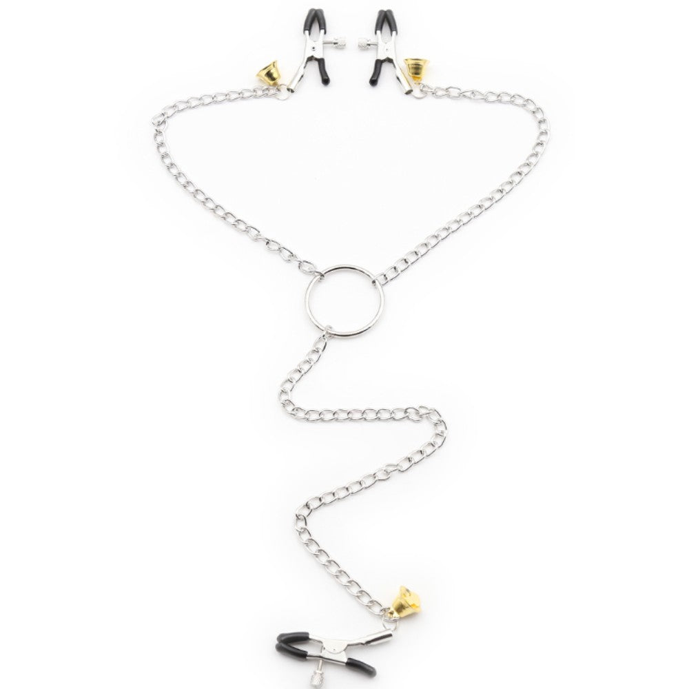 Nipple Clamps and Clit Clamp with metal Chain - image 5